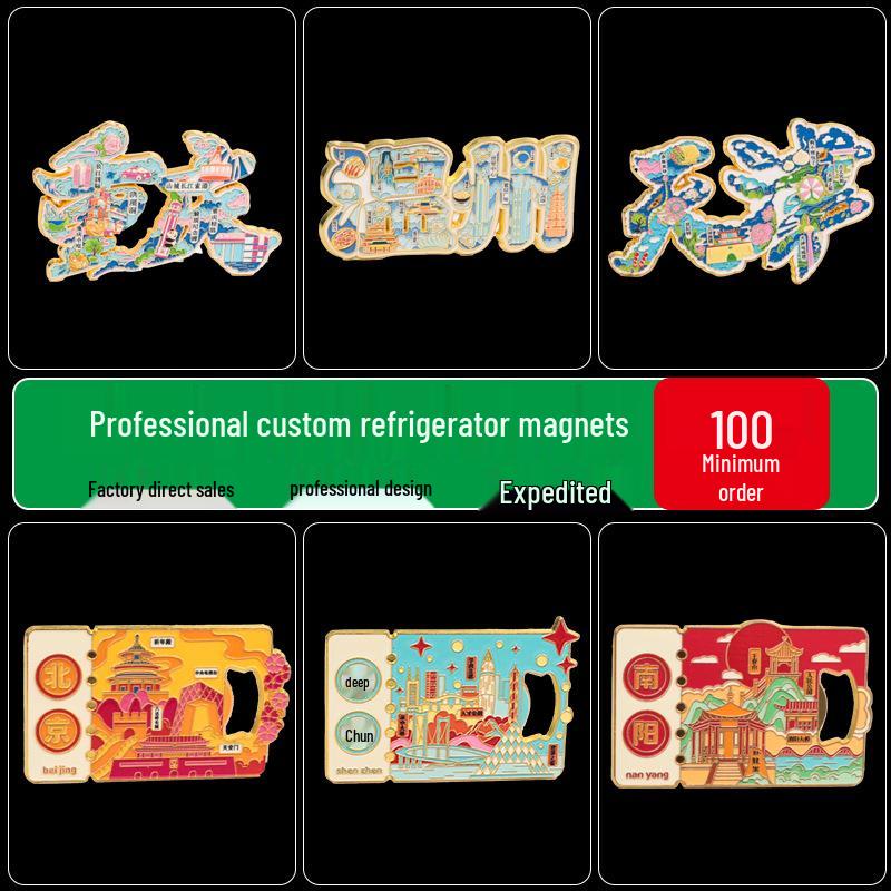 Pingdingshan Travel China City Metal Refrigerator Magnet: Creative Cultural Design 2025