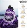 Custom Name Blanket Kings Basketball Team Logo Blanket Bedding Blanket for Travel, Camping, Living Rooms, Offices, Sofas, Fan Christmas gift