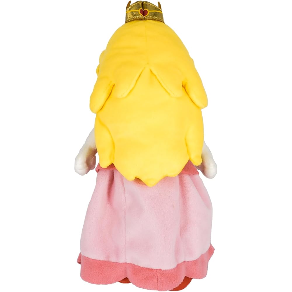 Sanei Boeki Super Mario All Star Collection Peach Plush Toy 9.5x9x26cm