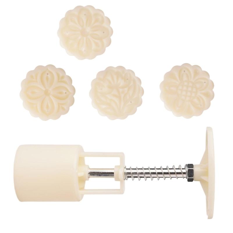 Convenient and Safe to Use Plastic Molds Green Bean Snacks Making Molds Practical Cooking Stamp Set for Festival