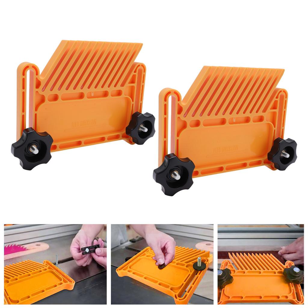 Woodworking Ftherboard, ABS Nylon Vertical   Accessories for Tables Saws and Band Saws, High Accuracy Cuts with Thrded Knobs for Router Table and