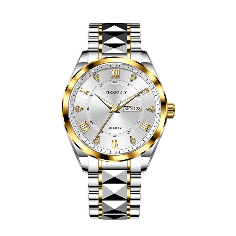 UTHAI CQ409 Fashionable Men watch waterproof luminous calendar quartz watch light luxury clock giftwatches for man