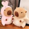 22Cm Simulation Cross Dressing Capybara Plush Toy Cloth Doll Cute Doll Capibara Anime Fluffty Toy Soft Capybara Plush Doll