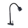 Universal Plastic Kitchen Faucet Rotating Black Single Cold Water Taps Flexible Wall Mounted Water Tap Nozzle Bathroom Kitchen