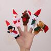 Cartoon Plush Finger Puppets, Animal/People/Sea/Christmas/Fruit Finger Toys, Educational Interactive Storytelling Toy for Kids