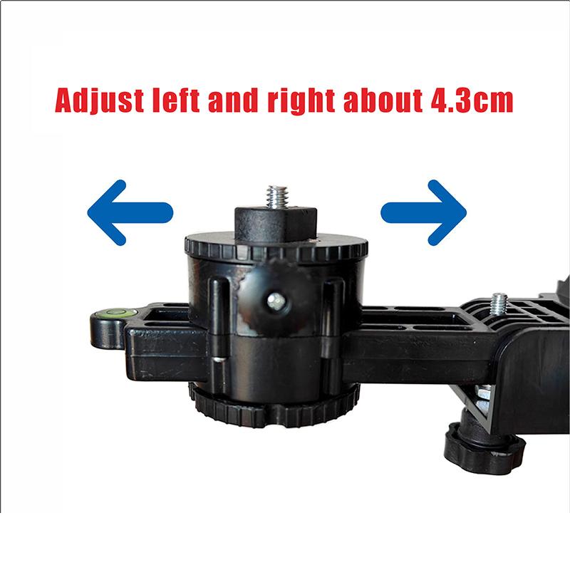 360 Degree Rotating Steel Pipe Level Telescopic Rod Fine Adjustment Pan Tilt Lifting Rod Multifunctional Adjustable Pan Tilt
