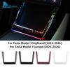 For Tesla Model Y Juniper 2025 2026 Highland Model 3 2024-UP Grand Starry Atmosphere Trim LED Car Wireless Charging Frame Light