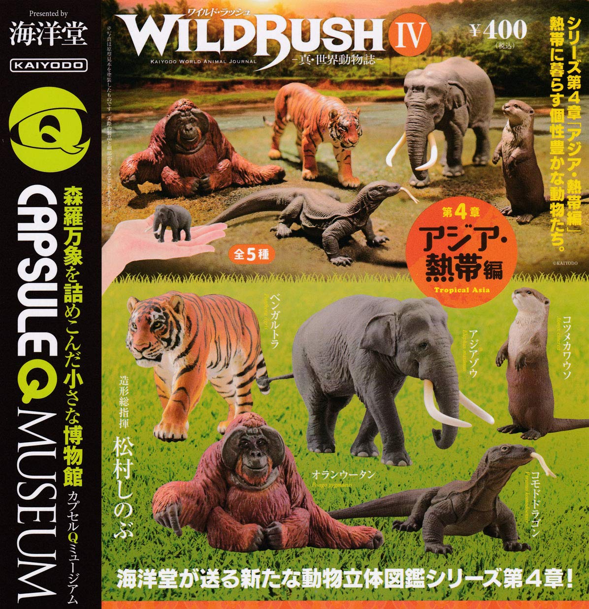 

Capsule Q Museum WILD RUSH True World Zoological Journal IV Глава 4 Типы изданий Набор Азия/Тропики [5 (Полный Полный)]