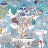 POBING Twill Silk Scarf Women Poncho Hand Rolled Zoo Animals Printed Long Scarves Wraps Bandana Big Shawl Hijabs Female Foulards