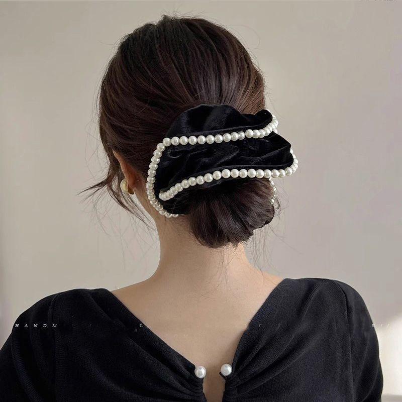 White/Black Hair Accessories, Elegant Camellia Fabric Hair Bands And Hair Accessories