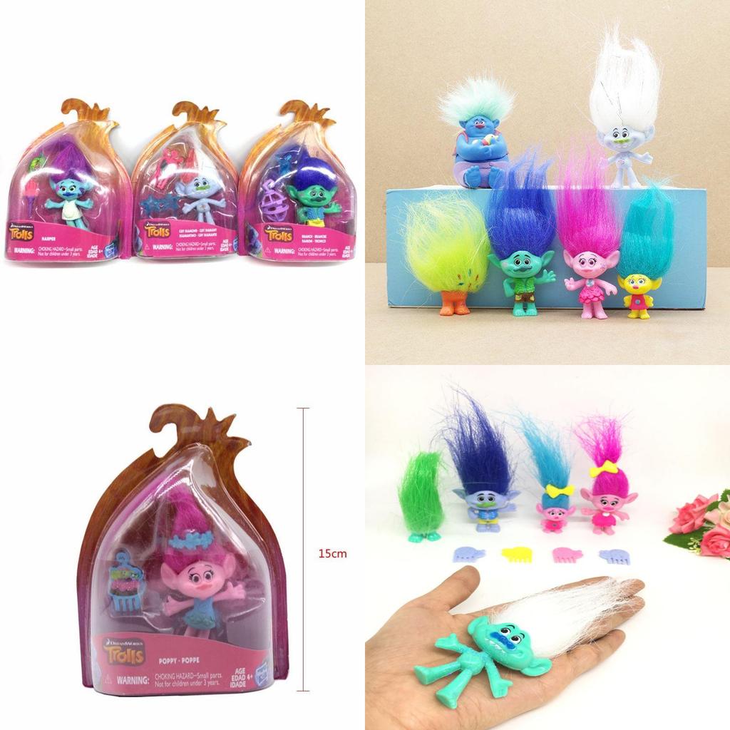 Versatile 15cm Trolls Poppy Branch Pvc Doll Set Ideal For Kids And Collectors