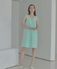 Ossi Bio-Washed Cotton Bustier Mint Dress