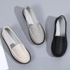 Women's Spring and Autumn Loafers Casual Shallow-mouth Shoes Slip-on Shoes for Pregnant Women Non-slip Large Size Mother Shoes