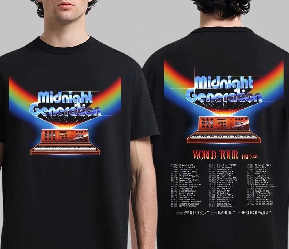 Midnight Generation World Tour 2026 Two Sided TShirt or hoodie S