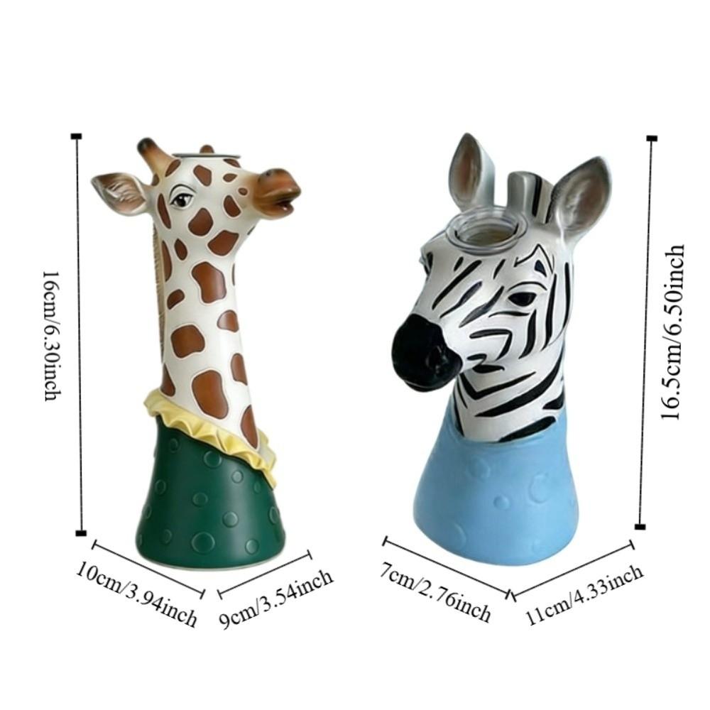 Floral Arrangement Animal Vase Modern Giraffe Vase Creative Art Vase  Home Decoration