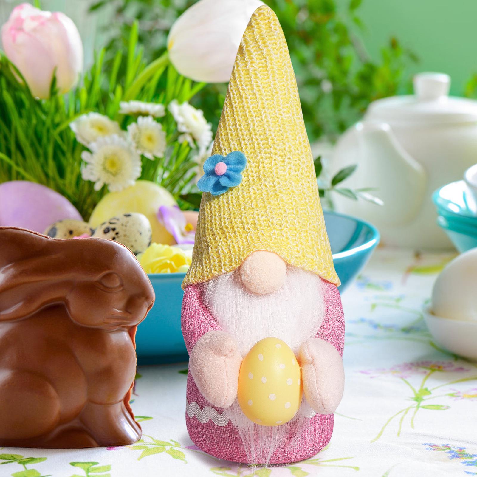 Easter Bunny Ears Gnome Doll Ornament