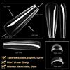 Versatile Clear Gel Nail Tips Transparent Nail Extensions Great for Daily Wear