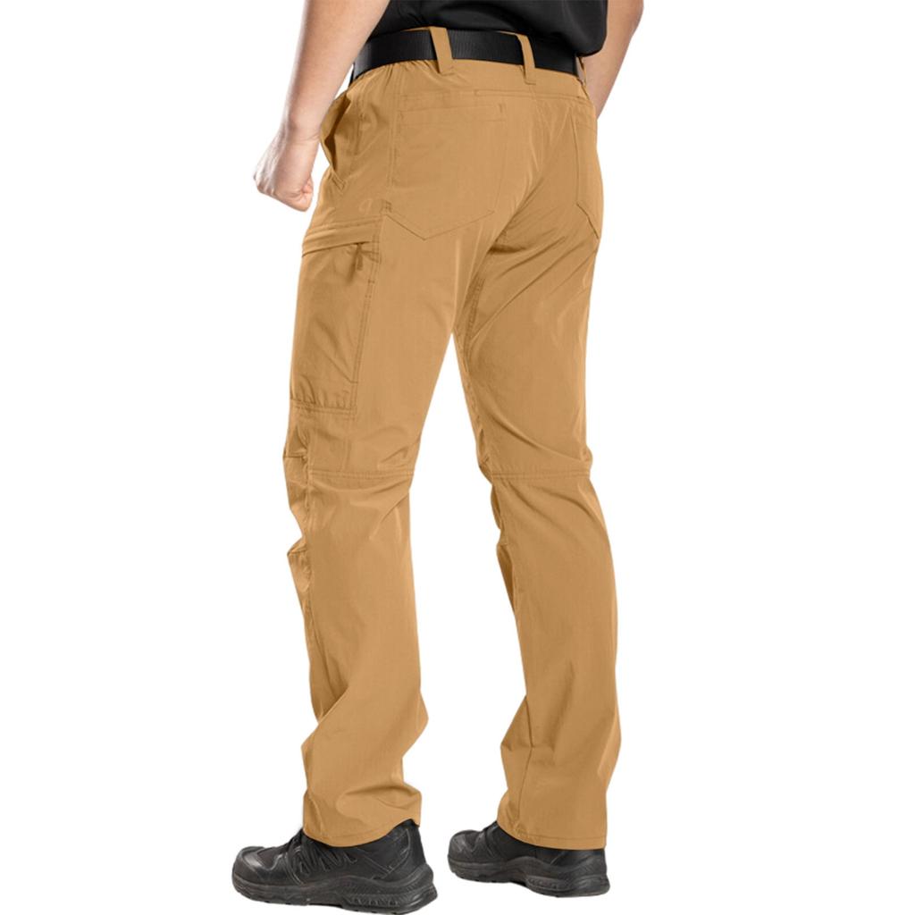 Mens Pants Ripstop Cargo Work Pants With Multi-pocket Water Resistant Breathable Hiking Camping Travel Fishing Construction Pants