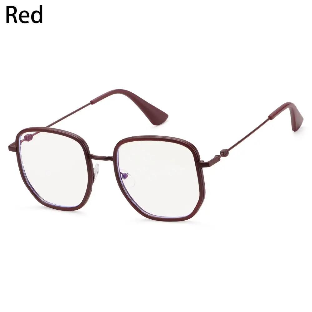 

Blue Light Blocking Glasses Rectangle Frame for Computer Reading Men Women Metal Eyewear Unisex Vision Care
