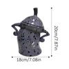 Canister With Attitude Creative Akimbo Cup Mugs Food Jars for Kitchen Storage Container with Airtight Lid Christmas Decoration