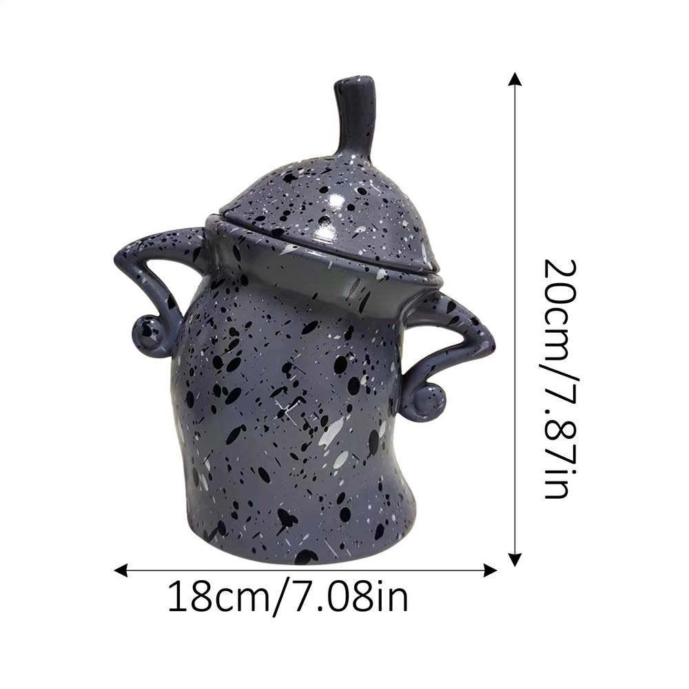 Canister With Attitude Creative Akimbo Cup Mugs Food Jars for Kitchen Storage Container with Airtight Lid Christmas Decoration