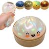 Süßes dehnbares Kristall-Dampfer-Dampfbrötchen-Squishy-Knödel-Spielzeug mit niedrigem Rückprall Druckentlastungsball Sensorisches Fidget-Spielzeug für Zuhause und Büro Geschenk