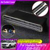 2X Car Air Seat Under Outlet Cover For Hyundai Santa Fe TM Conditioning Vent Duct Exhaust Accessories