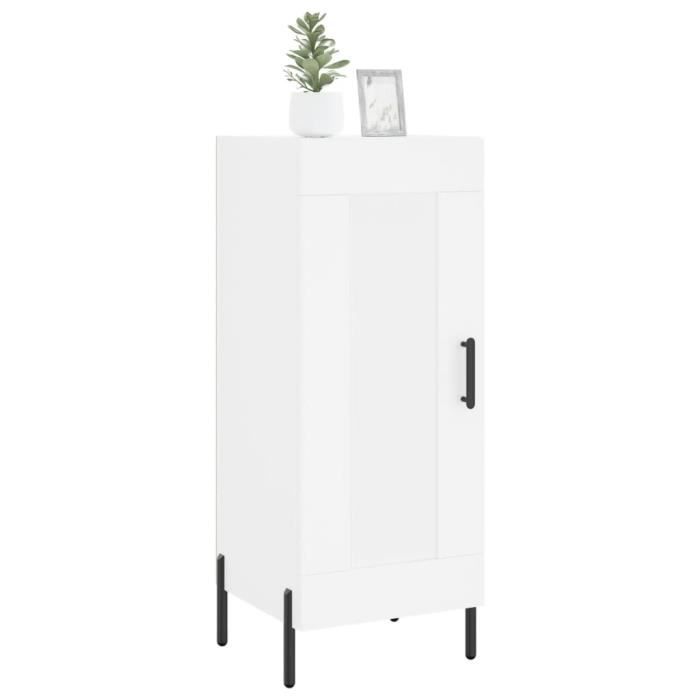 VidaXL White Buffet 34.5x34x90 Cm Engineered Wood 830452