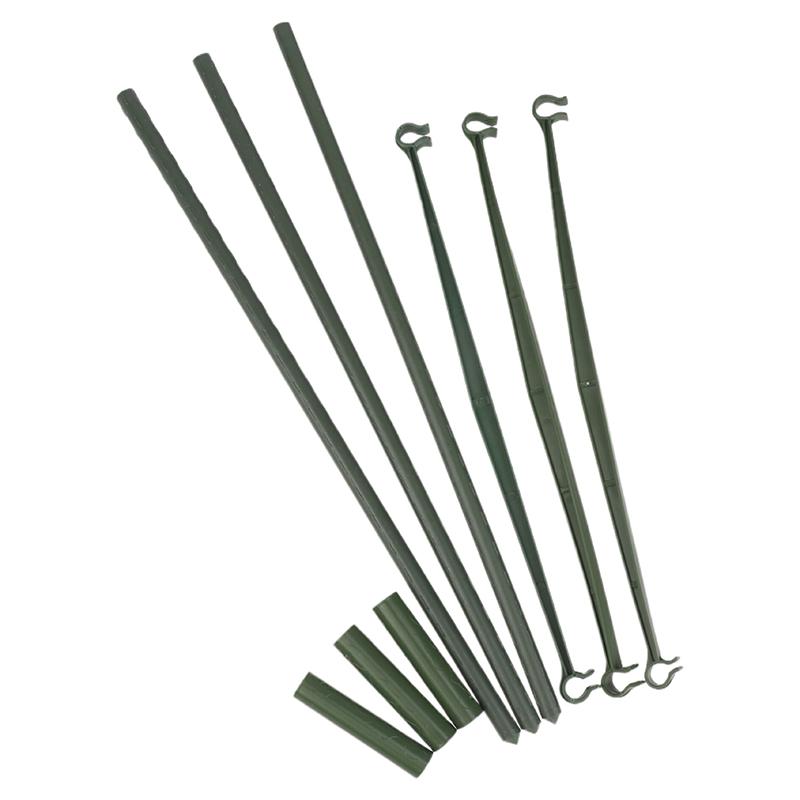 Diy Plant Supports Vegetable Growing Frame Tomato Pole Plastic-Coated Steel Trellis 80/120/160Cm Height 11Mm Thick Plant Stakes