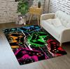VIKAMA Blauw Gaming Vloerkleed, Antislip Zacht Vloerkleed, Decoratiekleed met Videogame Thema voor Gamer Slaapkamer, Speelkamer & Woonkamer