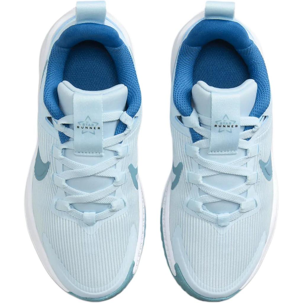Nike Star Runner 4 PS Ledově modrá džínová tyrkysová dětské tenisky astronomicky modrá bílá DX7614-404