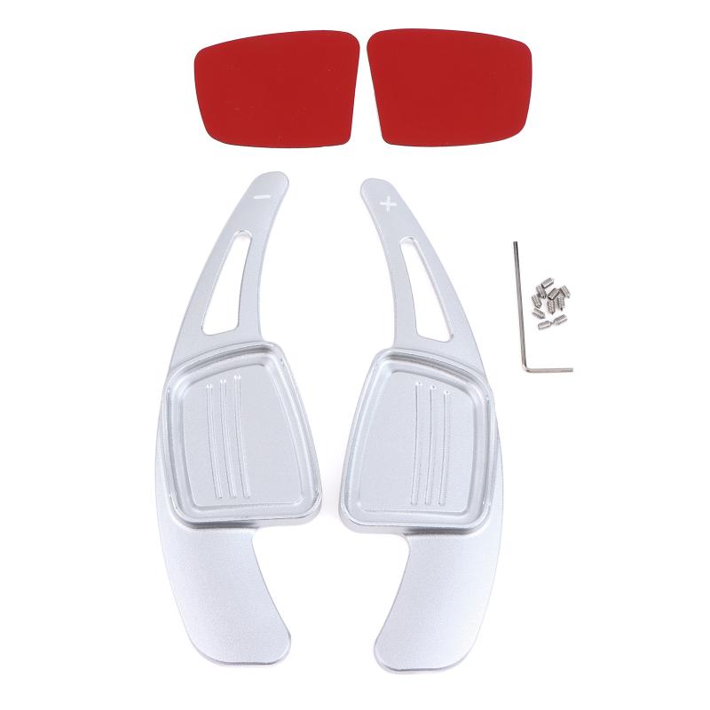 1Pair Car Steering Wheel Shift Paddle Shifter Aluminum Shift Paddle Blade For 17-19 A4L A6 A8 Q7 Tt Tts Extension Gearbox