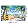 Tropical Theme Summer Pool Party Backdrop Hawaiian Photography Background  Wedding Birthday Party
