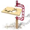 Coping Saw with Cam Lever Tension Aluminum Alloy Frame Fret Saw with Diamond Wire Jigsaws Ceramic Glass Metal Accurate Cutting