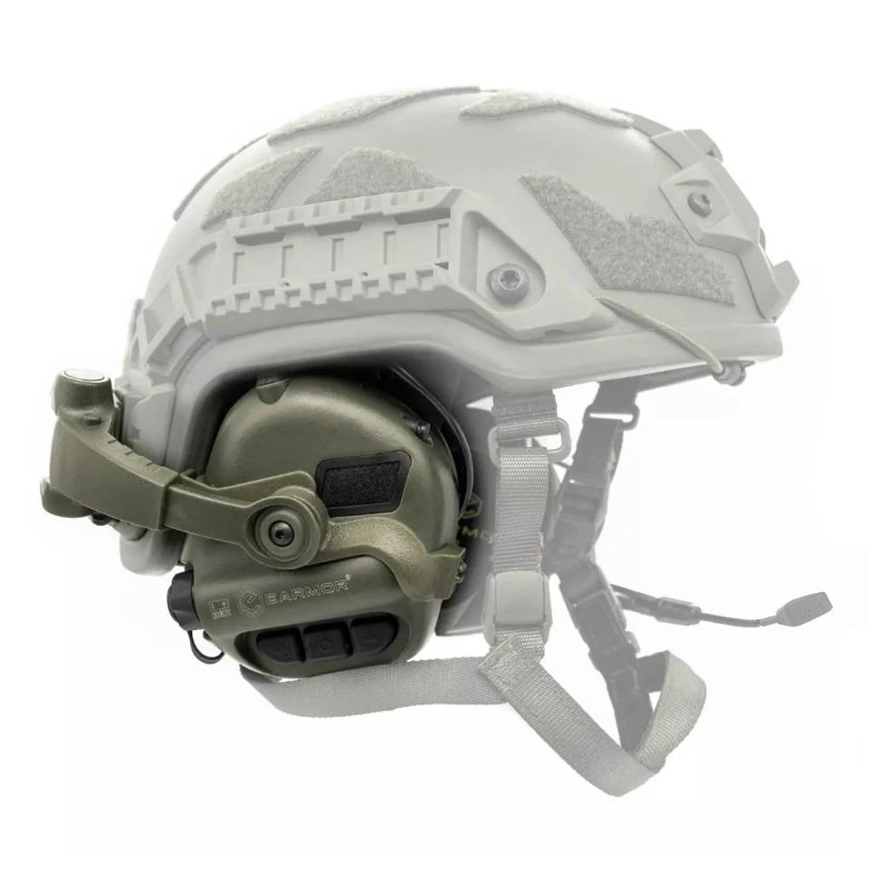 EARMOR Tactical Noise-Canceling Earmuff M32 SE Hunting Electronic Hearing Protection Headset with PTT&Helmet ARC Bracket