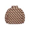 MLB Ss23 Logo Cube Print Stand Collar Jacket Unisex Jacket Brown 3ADJM0626-43BRD
