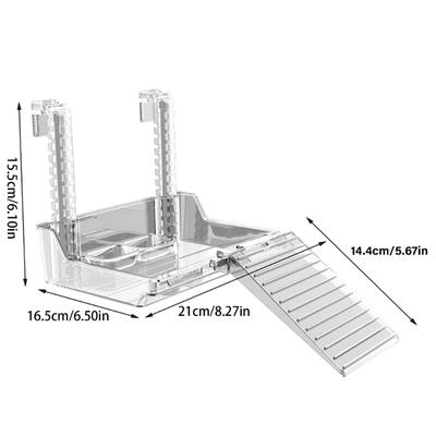 Turtles Tanks Platform Set Adjustable Basking Platform Resting Reptiles Habitat for Tortoises and Small Amphibians