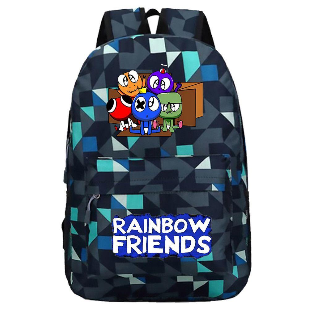 Roblox Rainbow Friends Large Capacity Student Backpack Bag Book