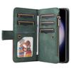 For Samsung Galaxy S23 FE Leather Case with Strap Zipper 9 Card Slot Phone Cover Stand