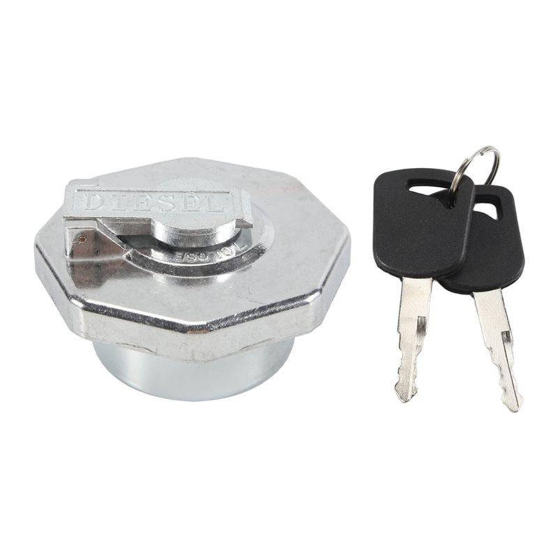 NEW-Car Fuel Cap With Key For ISUZU ELF NPR NQR 4HK1 8-98146010-0 8-98088982-0 серебряный