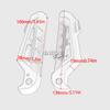 For YAMAHA XMAX300 XMAX250 XMAX 300 250 400 17-25 Nmax/NVX155 15-25 Tmax530 Rear Footrest Passenger Wider Footpegs CNC Foot Pegs