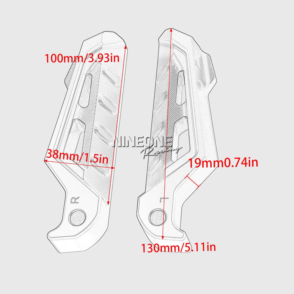 For YAMAHA XMAX300 XMAX250 XMAX 300 250 400 17-25 Nmax/NVX155 15-25 Tmax530 Rear Footrest Passenger Wider Footpegs CNC Foot Pegs