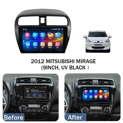 Pro MITSUBISHI Mirage Spacestar Attrage 2012-2018 2 DIN 9palcový panel DVD GPS MP5 Android přehrávač Dashboard Rám do auta Příslušenství