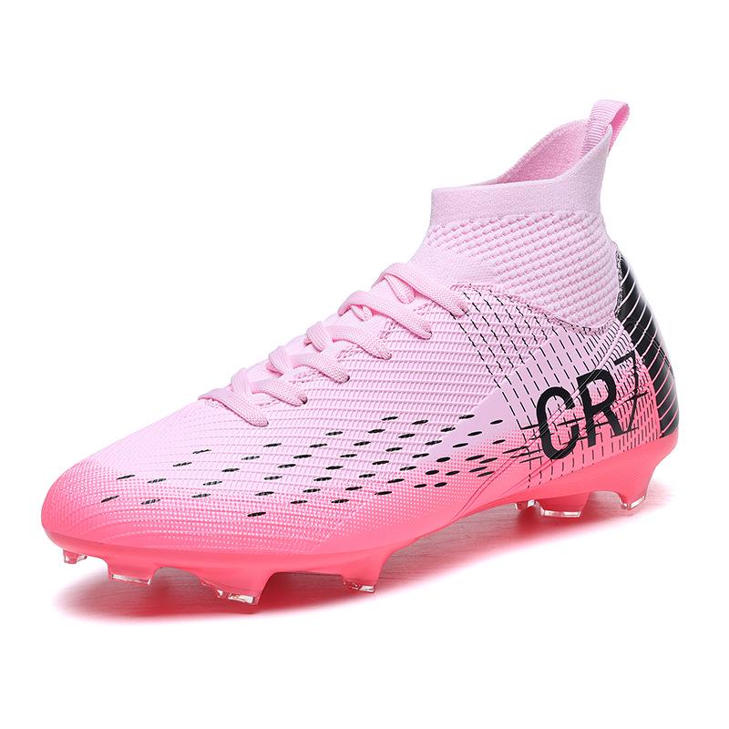 Men's Plus Size High-Top Anti-Slip Football Boots for Professional Training and Competition