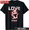 Love Error Dragon Cyberpunk Streetwear Design Koszulka Koszulki Unikalne Odważna Estetyka Topy Koszulki na Prezent Rocznicowy Koszulka