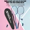 Double Badminton Racket Set For Adults With Durable High Elasticity Good Looks Foam Handle Feathers Professional Defensive