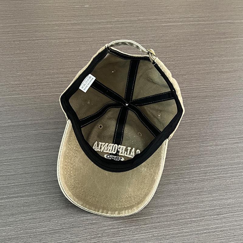 Unisex Retro Distressed Embroidered Baseball Cap for Large Heads - Outdoor Sports Sunshade