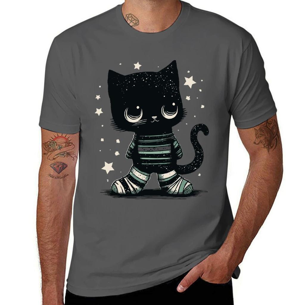 Space Cat 1 Tshirt Soft Antishrink Cotton Tee