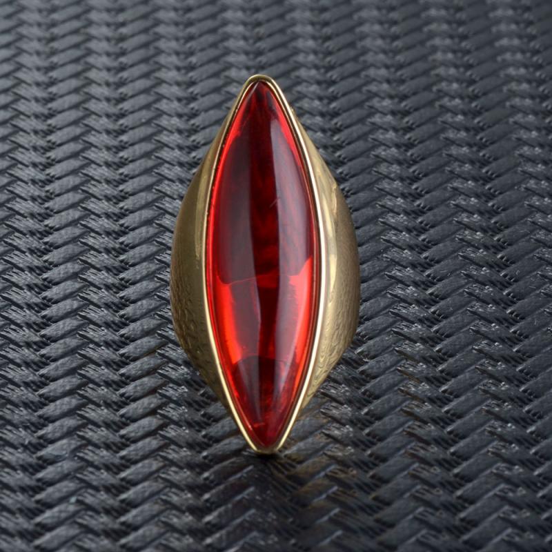 1 Stück Mode europäischen und amerikanischen Schmuck Vintage Ggemstone Damen Ring Harz Stein Ring