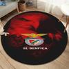 Sport Lisboa E Benfica Round Area Rug,Carpet Rug for Living Room Bedroom Sofa Playroom Decor,Non-slip Floor Mat